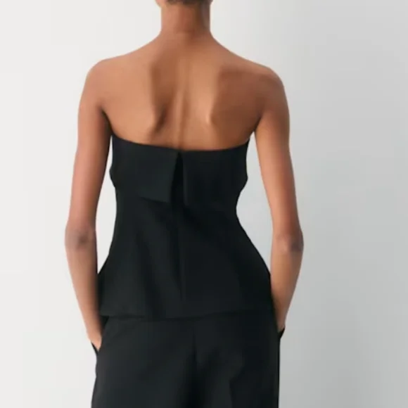 Aritzia Elegant Black Strapless Dress - Picture 4 of 8